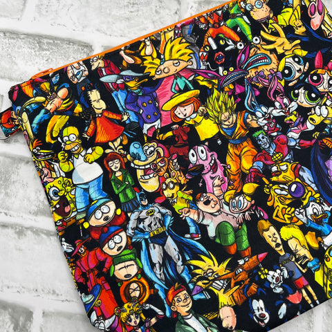 90s cartoons sketch bag