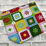 Granny square wedge bag