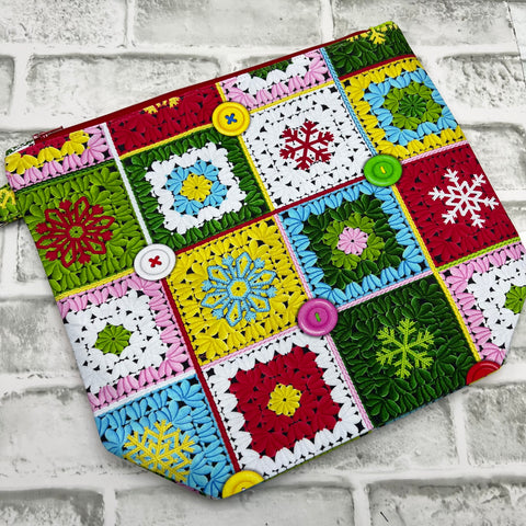 Granny square wedge bag