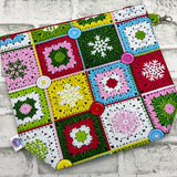 Granny square wedge bag