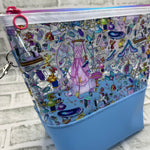 Clear Cinderella wedge bag