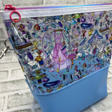 Clear Cinderella wedge bag