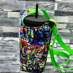 Burton splash drink carrier bag, neon green strap