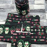 Killer Christmas sweater yarn cozy