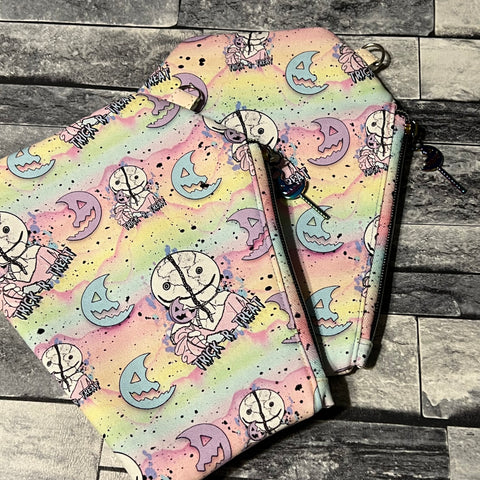 Pastel Trick or Treat coffin pouch