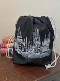 Hogwarts embroidered drawstring bag