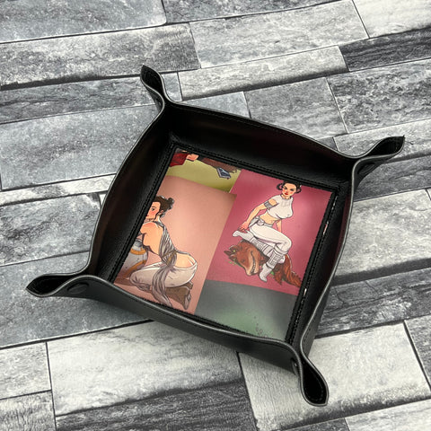 Space Wars pinups dice tray