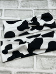 Cow print headband