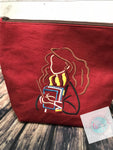 hermione granger embroidered zipper bag