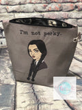 Wednesday Addams zipper bag