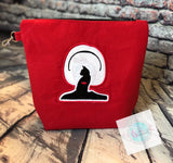 Sabrina embroidered zipper bag