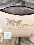 Dragonfly Inn embroidered bag