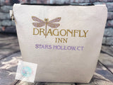 Dragonfly Inn embroidered bag