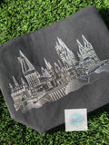 Hogwarts embroidered zipper bag