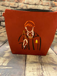 Ron Weasley embroidered zipper bag