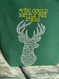 Rattle the stars embroidered bag