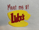 Meet me at Luke’s Embroidered bag