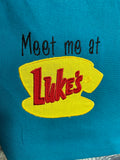 Meet me at Luke’s Embroidered bag