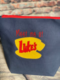 Meet me at Luke’s Embroidered bag