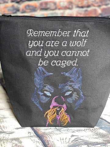 ACOTAR you are a wolf embroidered bag