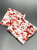 Blood splatter yarn cozy
