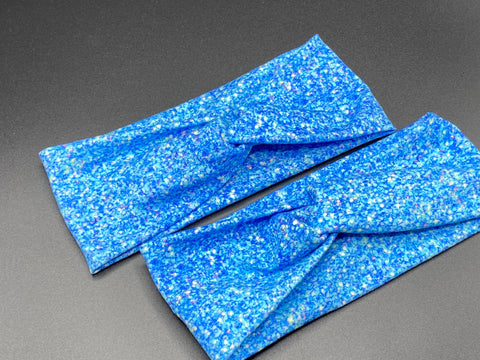 Blue sparkle headband