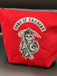 Sons of Anarchy embroidered zipper bag