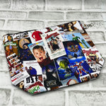 Christmas movie posters wedge bag