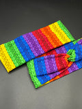 Rainbow faux knit headband