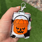 McD’s pumpkin bucket hand sanitizer holder