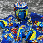 Timelords in space yarn cozy