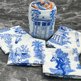 Whovian toile yarn cozy